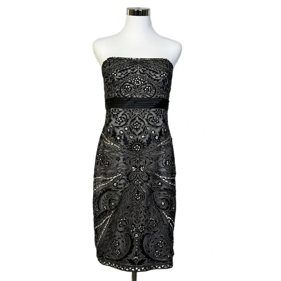 Sue Wong Dresses | Sue Wong Strapless Black/ Platinum Embroidered Beaded Cocktail Evening Prom | Color: Black/Gray | Size: 10 | Elegantstyle7's Closet Sue Wong Dresses | Sue Wong Strapless Black/ Platinum Embroidered Beaded Cocktail Evening Prom | Color: Black/Gray | Size: 10 | Elegantstyle7's Closet
